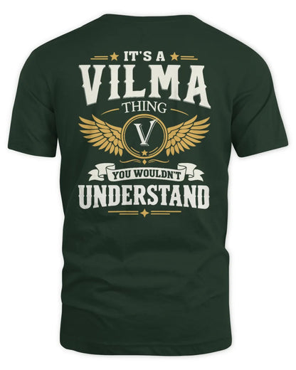 VILMA KT06-M008 It’s a [NAME] Thing – You Wouldn’t Understand | Personalized Vintage T-Shirt - Unisex Standard T-Shirt - Forest Green