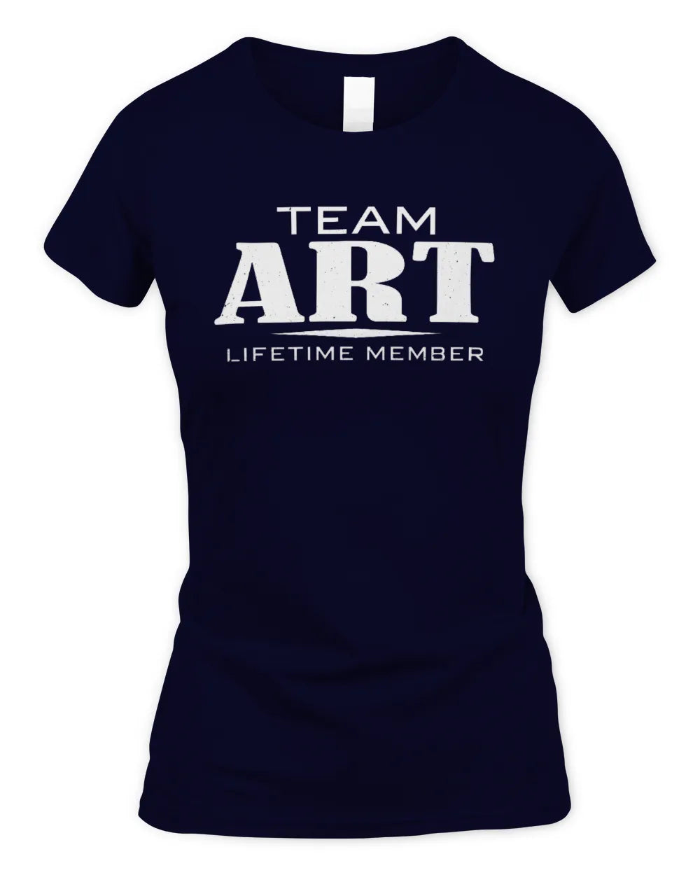 ART BL62-K4-128 - Personalized “Team NAME Lifetime Member” - Women's Standard T-Shirt - Navy