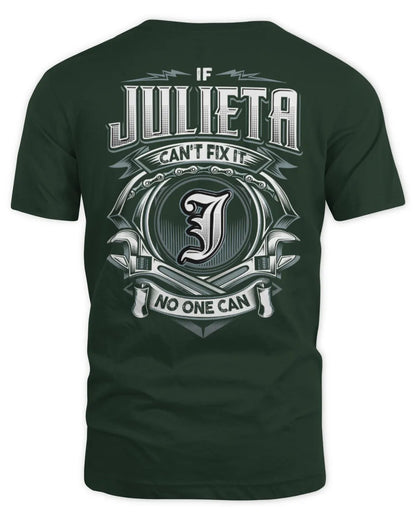 JULIETA AP81-K4-626 - Personalized Ahmed Quote Apparel “If Ahmed Can't Fix It, No One Can” - Unisex Standard T-Shirt - Forest Green