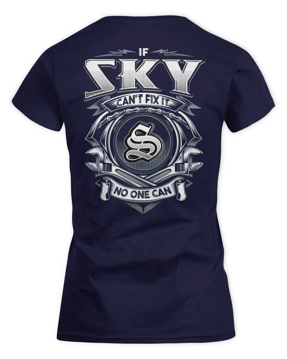 SKY AP81-K4-626 - Personalized Ahmed Quote Apparel “If Ahmed Can't Fix It, No One Can” - Women's Standard T-Shirt - Navy