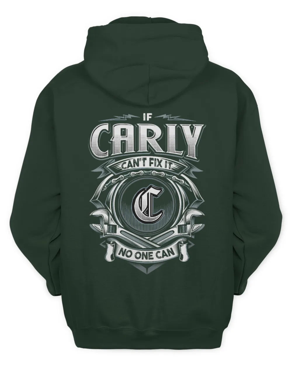 CARLY AP81-K4-626 - Personalized Ahmed Quote Apparel “If Ahmed Can't Fix It, No One Can” - Unisex Hoodie - Forest Green