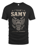 SAMY TP06-K82 – Personalized Classic Style Apparel “Team NAME Lifetime Member” - Unisex Standard T-Shirt - Black