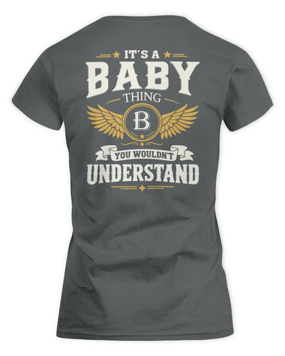BABY KT06-M008 It’s a [NAME] Thing – You Wouldn’t Understand | Personalized Vintage T-Shirt - Women's Standard T-Shirt - Charcoal