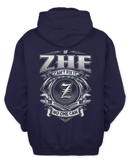 ZHE AP81-K4-626 - Personalized Ahmed Quote Apparel “If Ahmed Can't Fix It, No One Can” - Unisex Hoodie - Navy