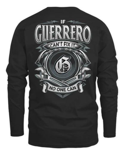 GUERRERO AP81-K4-626 - Personalized Ahmed Quote Apparel “If Ahmed Can't Fix It, No One Can” - Men's Long Sleeved T-Shirt - Black
