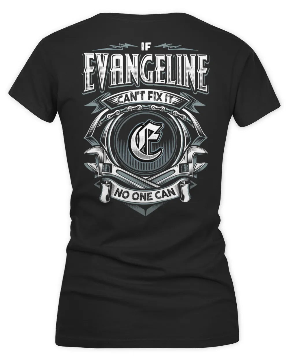 EVANGELINE AP81-K4-626 - Personalized Ahmed Quote Apparel “If Ahmed Can't Fix It, No One Can” - Women's V-Neck T-Shirt - Black