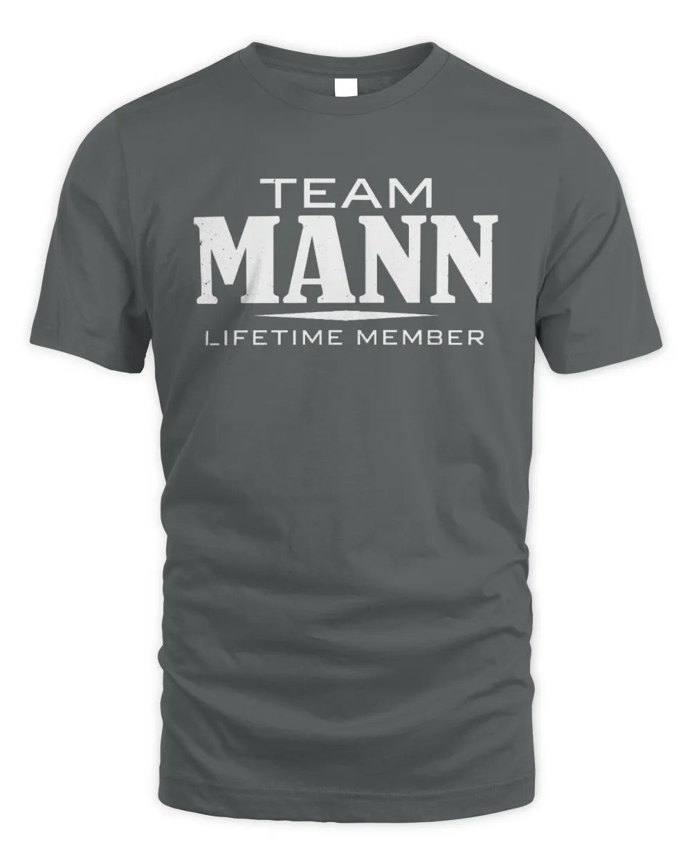 MANN BL62-K4-128 - Personalized “Team NAME Lifetime Member” - Unisex Standard T-Shirt - Charcoal