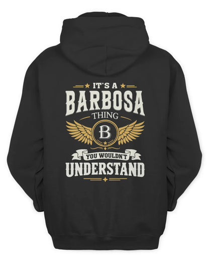 BARBOSA KT06-M008 It’s a [NAME] Thing – You Wouldn’t Understand | Personalized Vintage T-Shirt - Unisex Hoodie - Black