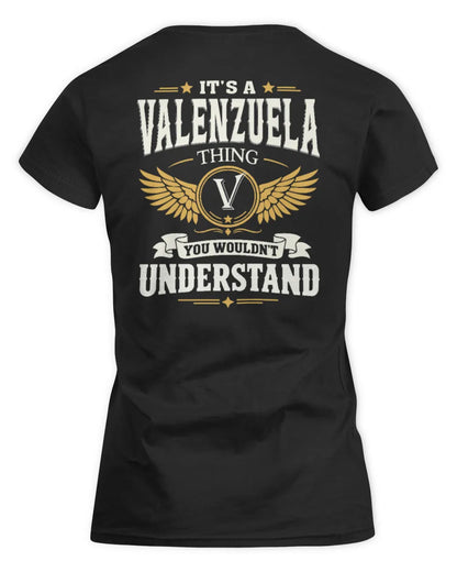 VALENZUELA KT06-M008 It’s a [NAME] Thing – You Wouldn’t Understand | Personalized Vintage T-Shirt - Women's Standard T-Shirt - Black