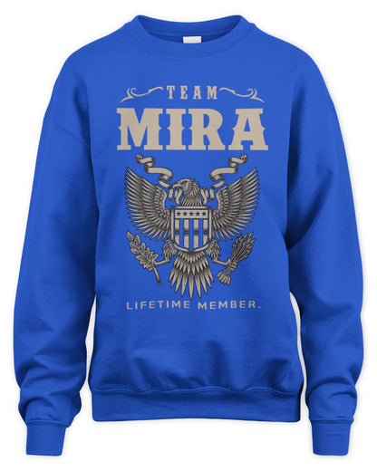 MIRA TP06-K82 – Personalized Classic Style Apparel “Team NAME Lifetime Member” - Unisex Sweatshirt - Royal