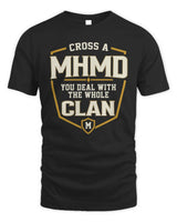MHMD NT1-K008 Cross A/An NAME, You Deal With the Whole Clan | Personalized Vintage T-Shirt - Unisex Standard T-Shirt - Black