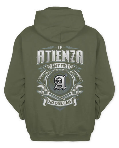 ATIENZA AP81-K4-626 - Personalized Ahmed Quote Apparel “If Ahmed Can't Fix It, No One Can” - Unisex Hoodie - Military Green