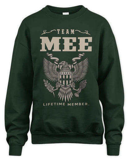MEE TP06-K82 – Personalized Classic Style Apparel “Team NAME Lifetime Member” - Unisex Sweatshirt - Forest Green