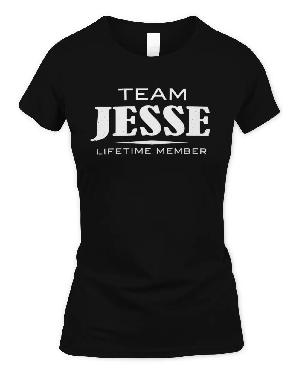 JESSE BL62-K4-128 - Personalized “Team NAME Lifetime Member” - Women's Standard T-Shirt - Black
