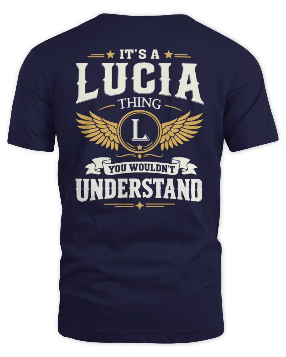 LUCIA KT06-M008 It’s a [NAME] Thing – You Wouldn’t Understand | Personalized Vintage T-Shirt - Unisex Standard T-Shirt - Navy