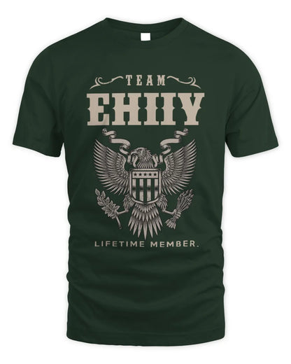 EHIIY TP06-K82 – Personalized Classic Style Apparel “Team NAME Lifetime Member” - Unisex Standard T-Shirt - Forest Green