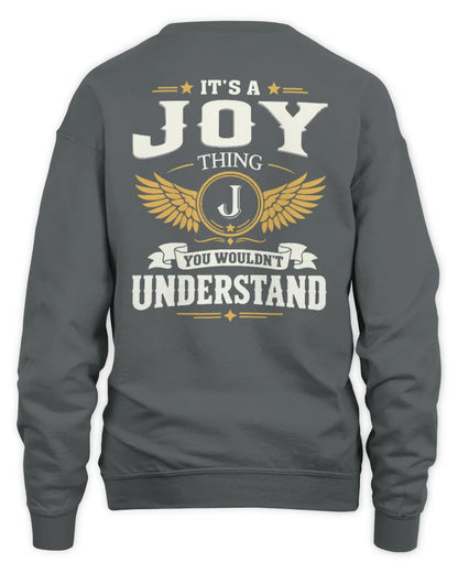 JOY KT06-M008 It’s a [NAME] Thing – You Wouldn’t Understand | Personalized Vintage T-Shirt - Unisex Sweatshirt - Charcoal