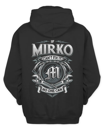 MIRKO AP81-K4-626 - Personalized Ahmed Quote Apparel “If Ahmed Can't Fix It, No One Can” - Unisex Hoodie - Black