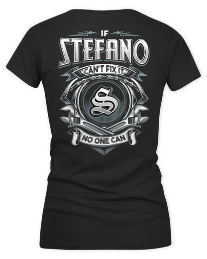 STEFANO AP81-K4-626 - Personalized Ahmed Quote Apparel “If Ahmed Can't Fix It, No One Can” - Women's V-Neck T-Shirt - Black