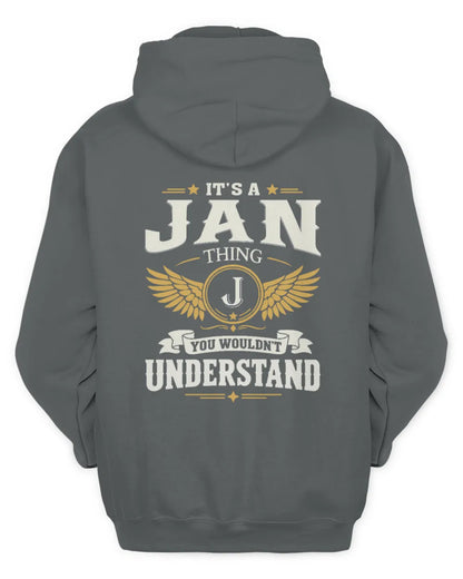 JAN KT06-M008 It’s a [NAME] Thing – You Wouldn’t Understand | Personalized Vintage T-Shirt - Unisex Hoodie - Charcoal