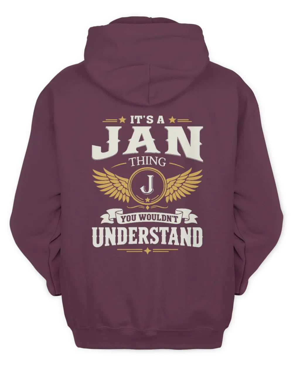 JAN KT06-M008 It’s a [NAME] Thing – You Wouldn’t Understand | Personalized Vintage T-Shirt - Unisex Hoodie - Maroon
