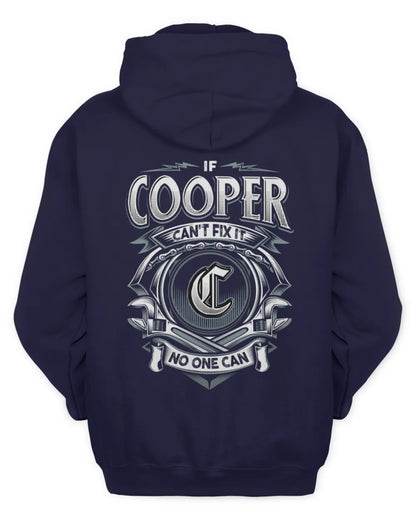 COOPER AP81-K4-626 - Personalized Ahmed Quote Apparel “If Ahmed Can't Fix It, No One Can” - Unisex Hoodie - Navy