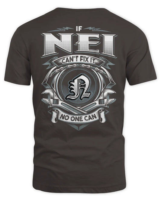 NEI AP81-K4-626 - Personalized Ahmed Quote Apparel “If Ahmed Can't Fix It, No One Can” - Unisex Standard T-Shirt - Dark Chocolate
