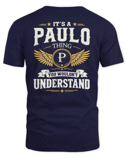 PAULO KT06-M008 It’s a [NAME] Thing – You Wouldn’t Understand | Personalized Vintage T-Shirt - Unisex Standard T-Shirt - Navy