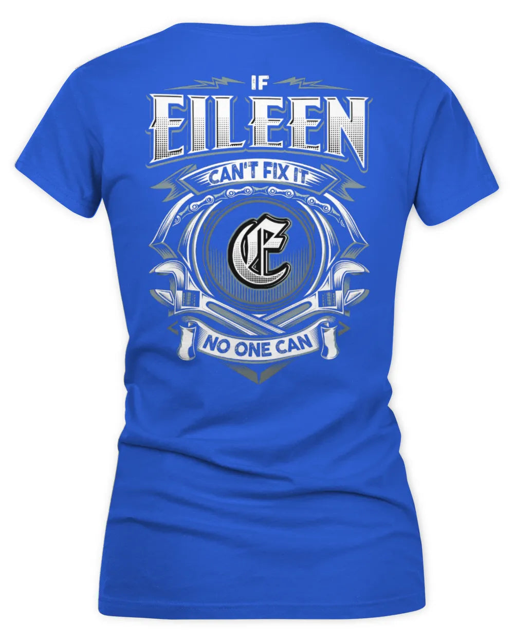 EILEEN AP81-K4-626 - Personalized Ahmed Quote Apparel “If Ahmed Can't Fix It, No One Can” - Women's V-Neck T-Shirt - Royal
