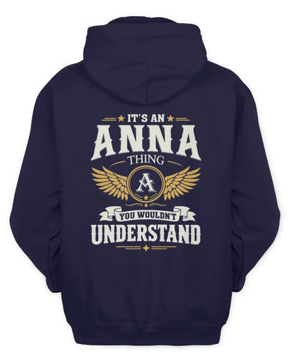 ANNA KT06-M008 It’s a [NAME] Thing – You Wouldn’t Understand | Personalized Vintage T-Shirt - Unisex Hoodie - Navy