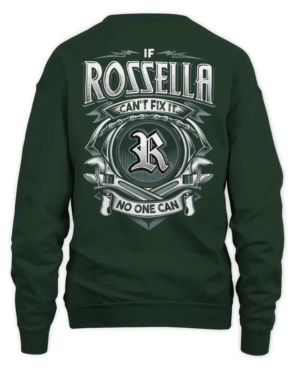 ROSSELLA AP81-K4-626 - Personalized Ahmed Quote Apparel “If Ahmed Can't Fix It, No One Can” - Unisex Sweatshirt - Forest Green