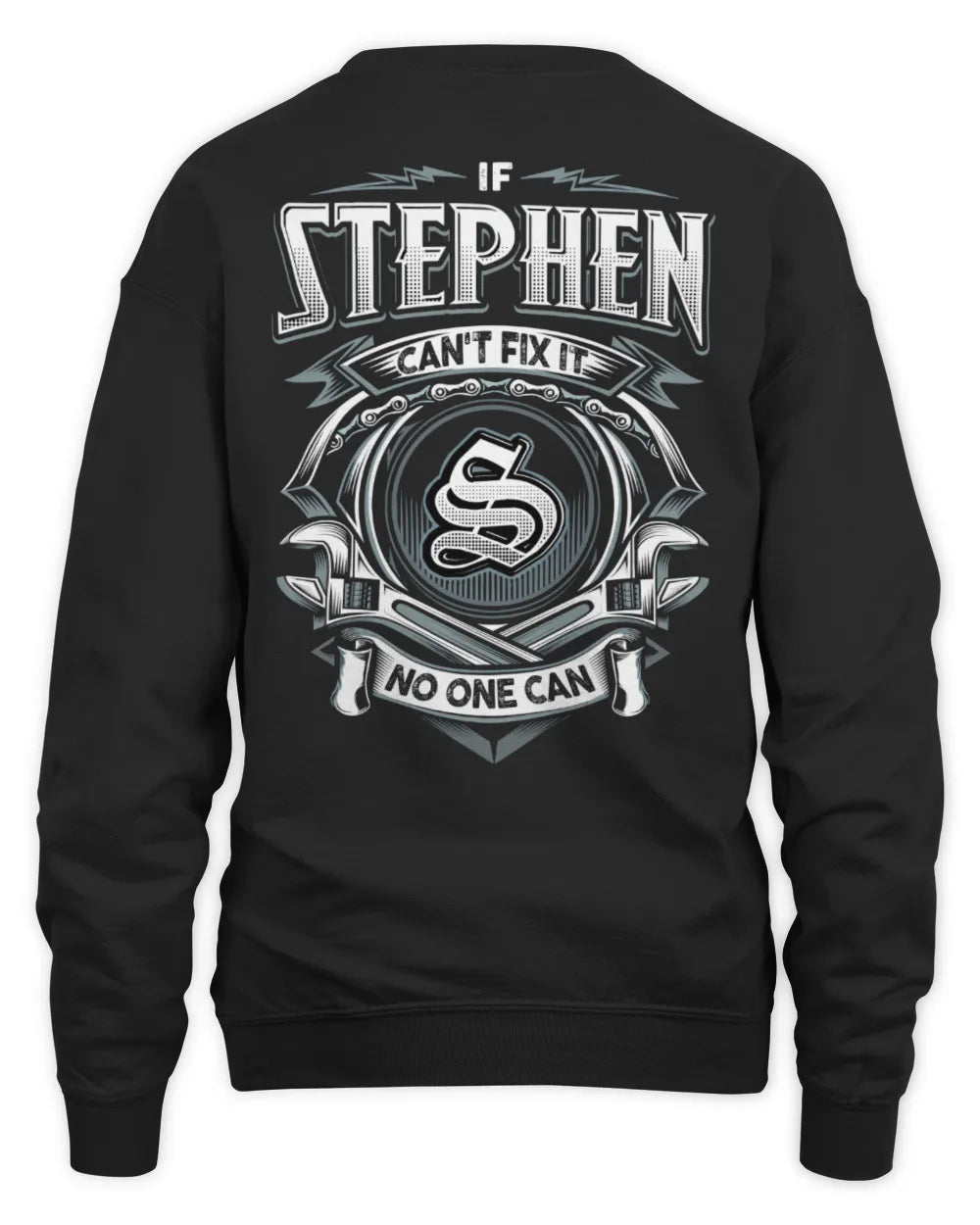 STEPHEN AP81-K4-626 - Personalized Ahmed Quote Apparel “If Ahmed Can't Fix It, No One Can” - Unisex Sweatshirt - Black
