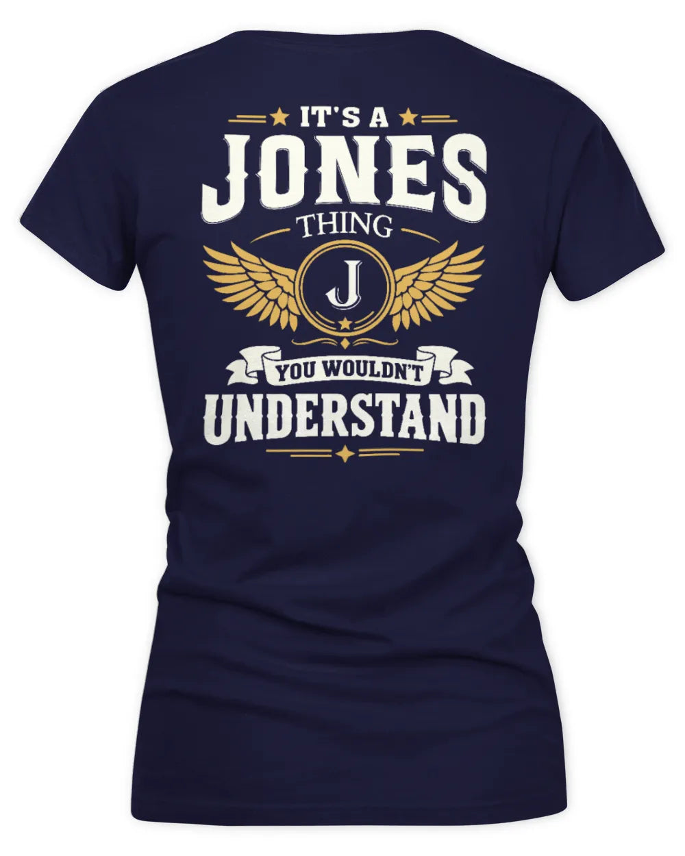 JONES KT06-M008 It’s a [NAME] Thing – You Wouldn’t Understand | Personalized Vintage T-Shirt - Women's V-Neck T-Shirt - Navy