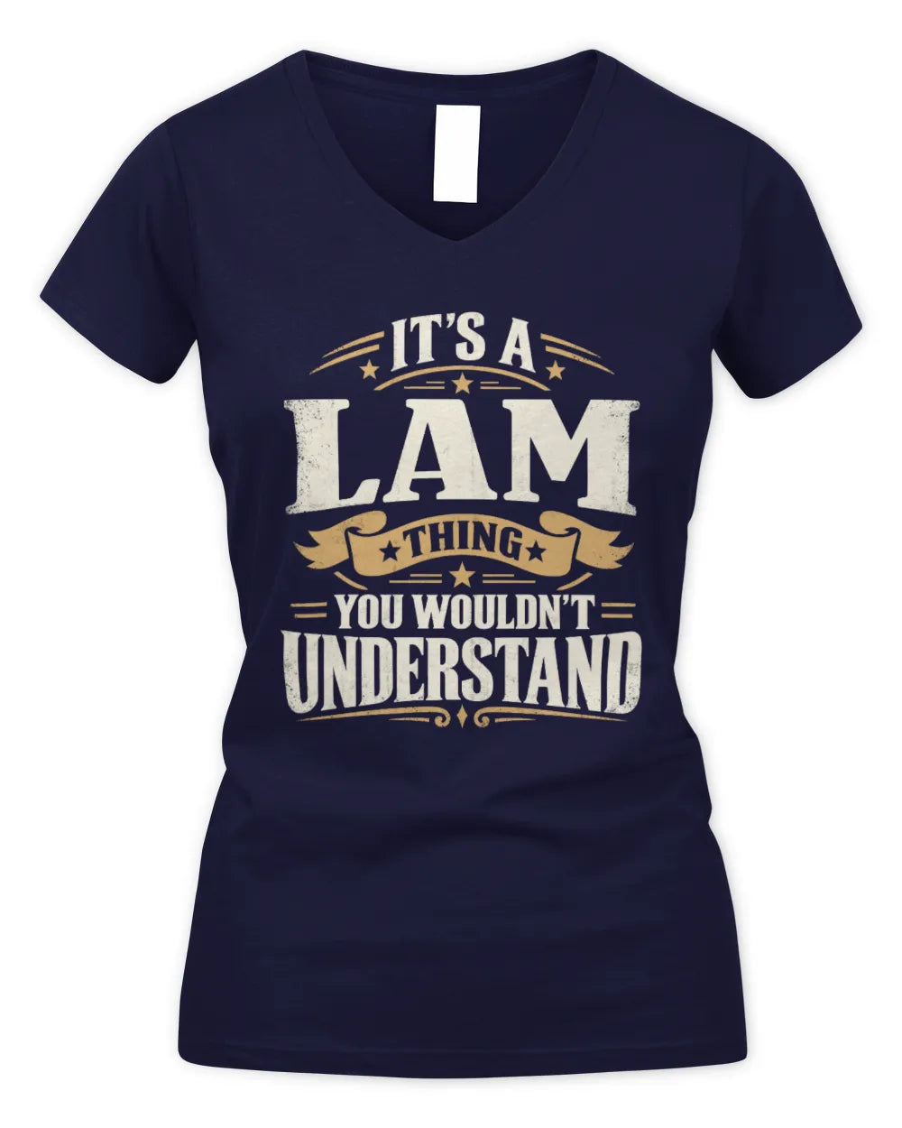 LAM P08 TH51 - Personalized “It’s a/an [NAME] Thing – You Wouldn’t Understand” Shirt - Women's V-Neck T-Shirt - Navy
