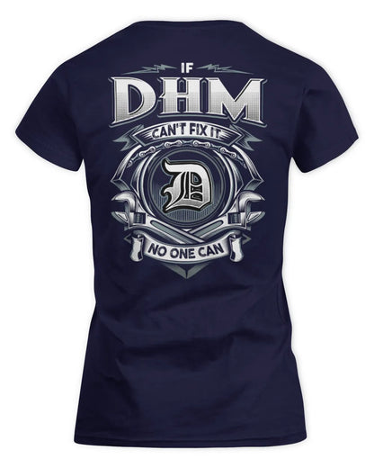 DHM AP81-K4-626 - Personalized Ahmed Quote Apparel “If Ahmed Can't Fix It, No One Can” - Women's Standard T-Shirt - Navy