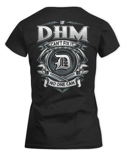DHM AP81-K4-626 - Personalized Ahmed Quote Apparel “If Ahmed Can't Fix It, No One Can” - Women's Standard T-Shirt - Black