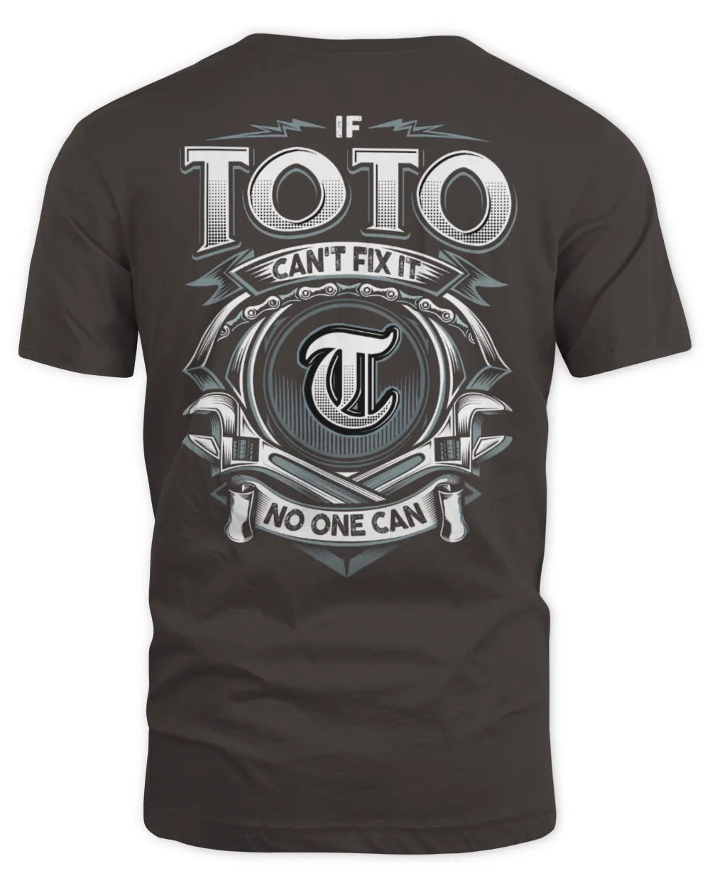 TOTO AP81-K4-626 - Personalized Ahmed Quote Apparel “If Ahmed Can't Fix It, No One Can” - Unisex Standard T-Shirt - Dark Chocolate