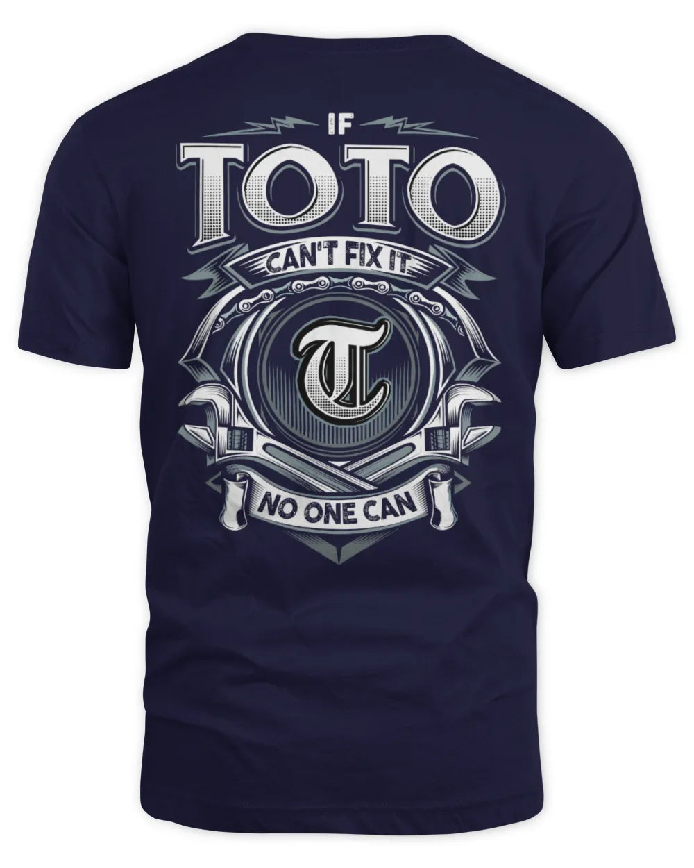 TOTO AP81-K4-626 - Personalized Ahmed Quote Apparel “If Ahmed Can't Fix It, No One Can” - Unisex Standard T-Shirt - Navy
