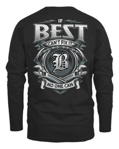 BEST AP81-K4-626 - Personalized Ahmed Quote Apparel “If Ahmed Can't Fix It, No One Can” - Men's Long Sleeved T-Shirt - Black