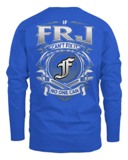 FRJ AP81-K4-626 - Personalized Ahmed Quote Apparel “If Ahmed Can't Fix It, No One Can” - Men's Long Sleeved T-Shirt - Royal