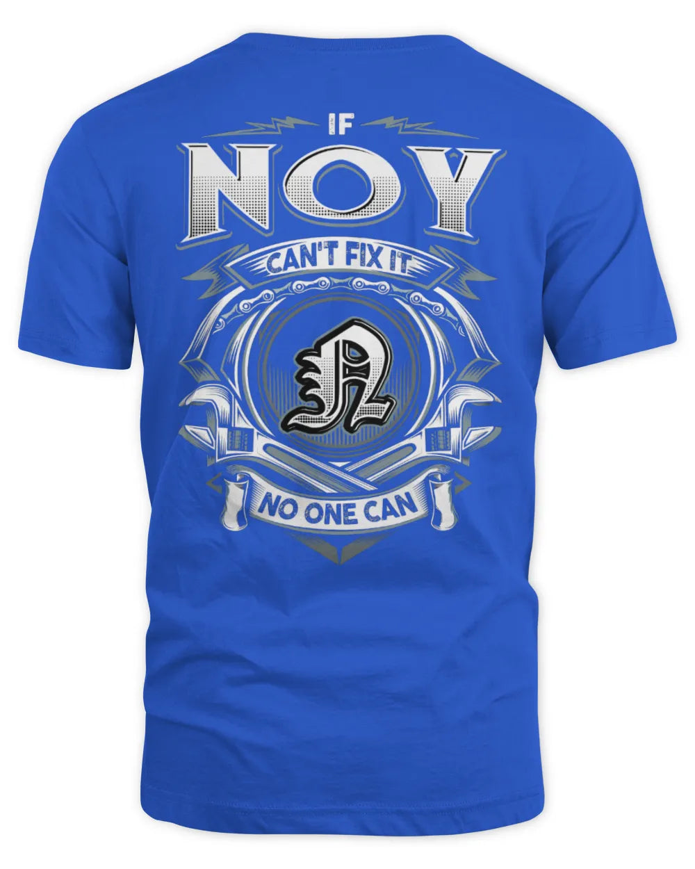 NOY AP81-K4-626 - Personalized Ahmed Quote Apparel “If Ahmed Can't Fix It, No One Can” - Unisex Standard T-Shirt - Royal