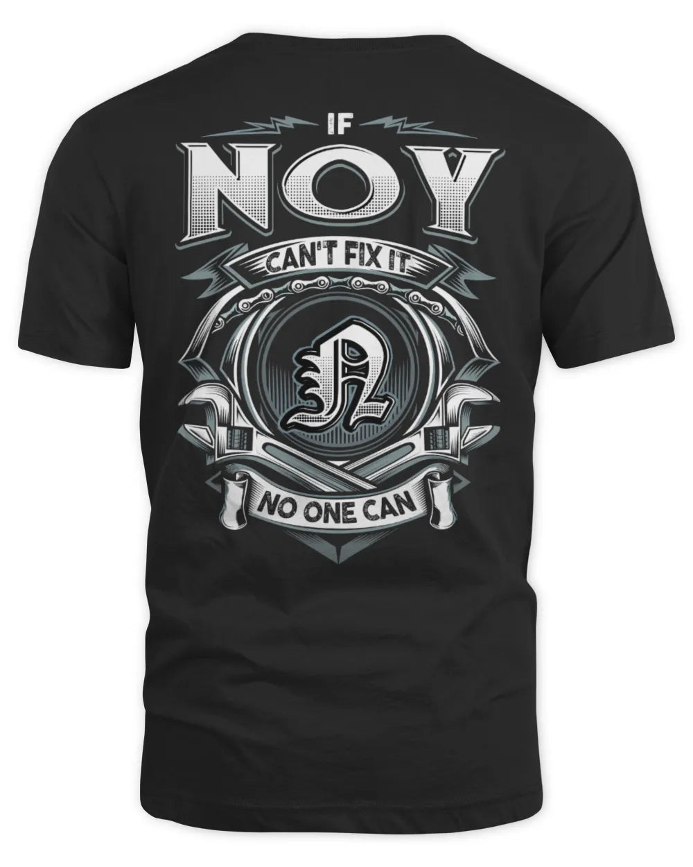 NOY AP81-K4-626 - Personalized Ahmed Quote Apparel “If Ahmed Can't Fix It, No One Can” - Unisex Standard T-Shirt - Black