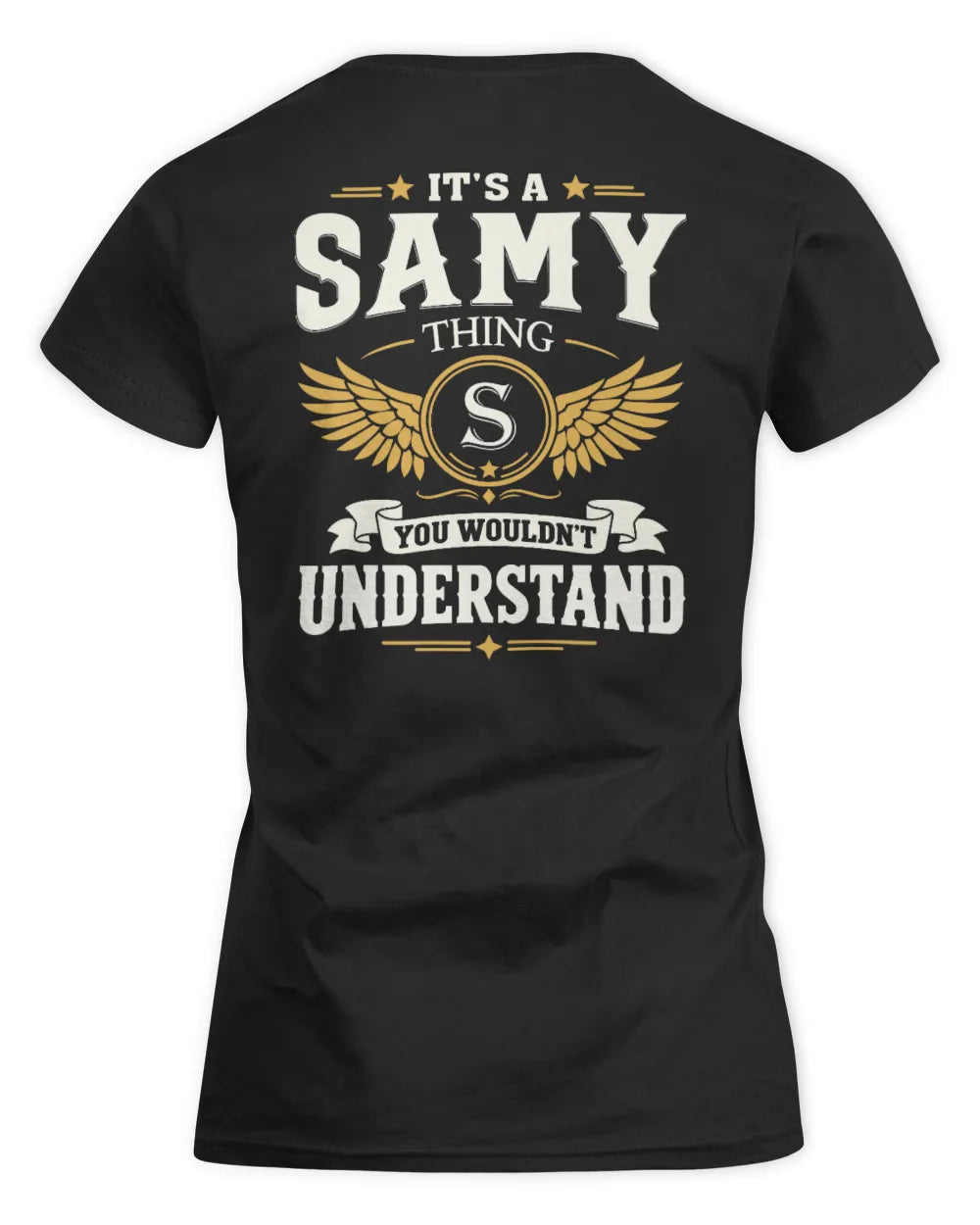 SAMY KT06-M008 It’s a [NAME] Thing – You Wouldn’t Understand | Personalized Vintage T-Shirt - Women's Standard T-Shirt - Black