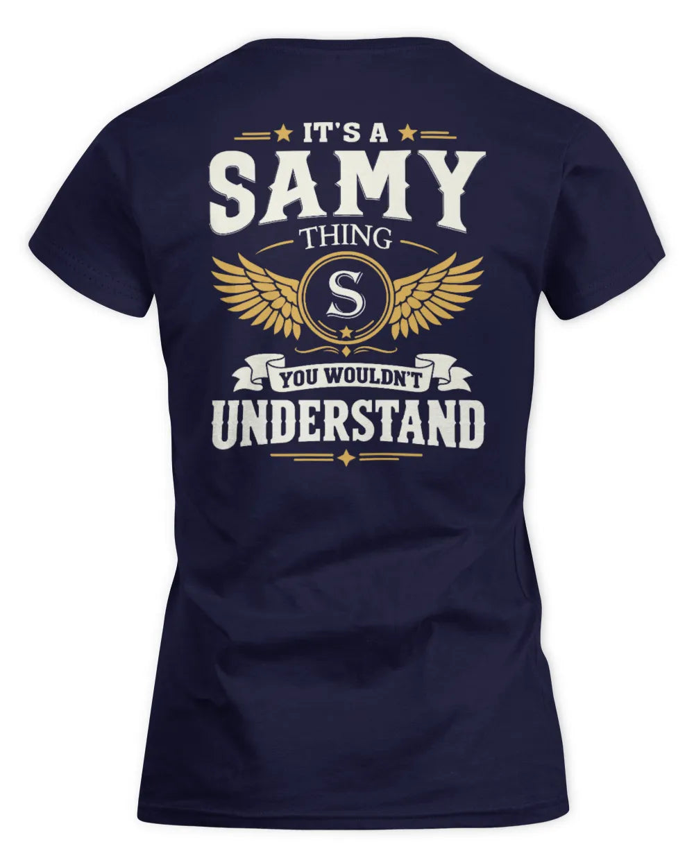 SAMY KT06-M008 It’s a [NAME] Thing – You Wouldn’t Understand | Personalized Vintage T-Shirt - Women's Standard T-Shirt - Navy