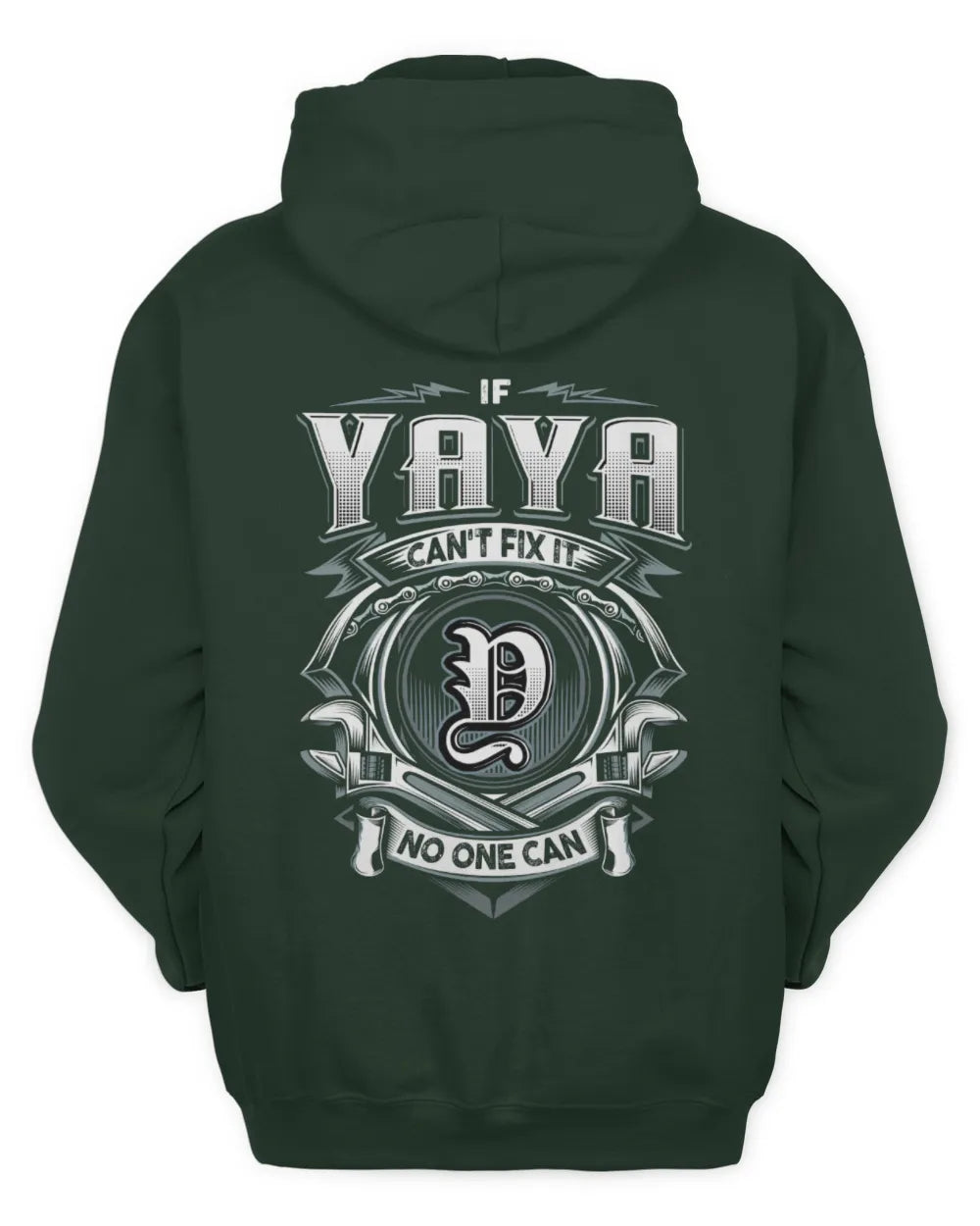 YAYA AP81-K4-626 - Personalized Ahmed Quote Apparel “If Ahmed Can't Fix It, No One Can” - Unisex Hoodie - Forest Green