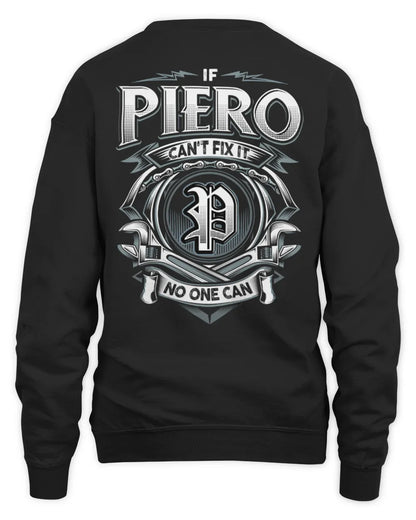 PIERO AP81-K4-626 - Personalized Ahmed Quote Apparel “If Ahmed Can't Fix It, No One Can” - Unisex Sweatshirt - Black