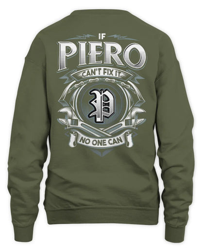 PIERO AP81-K4-626 - Personalized Ahmed Quote Apparel “If Ahmed Can't Fix It, No One Can” - Unisex Sweatshirt - Military Green