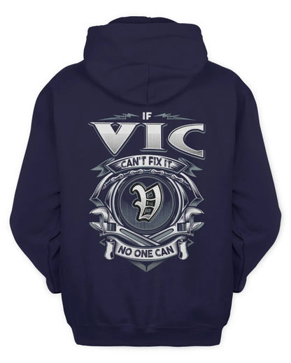 VIC AP81-K4-626 - Personalized Ahmed Quote Apparel “If Ahmed Can't Fix It, No One Can” - Unisex Hoodie - Navy