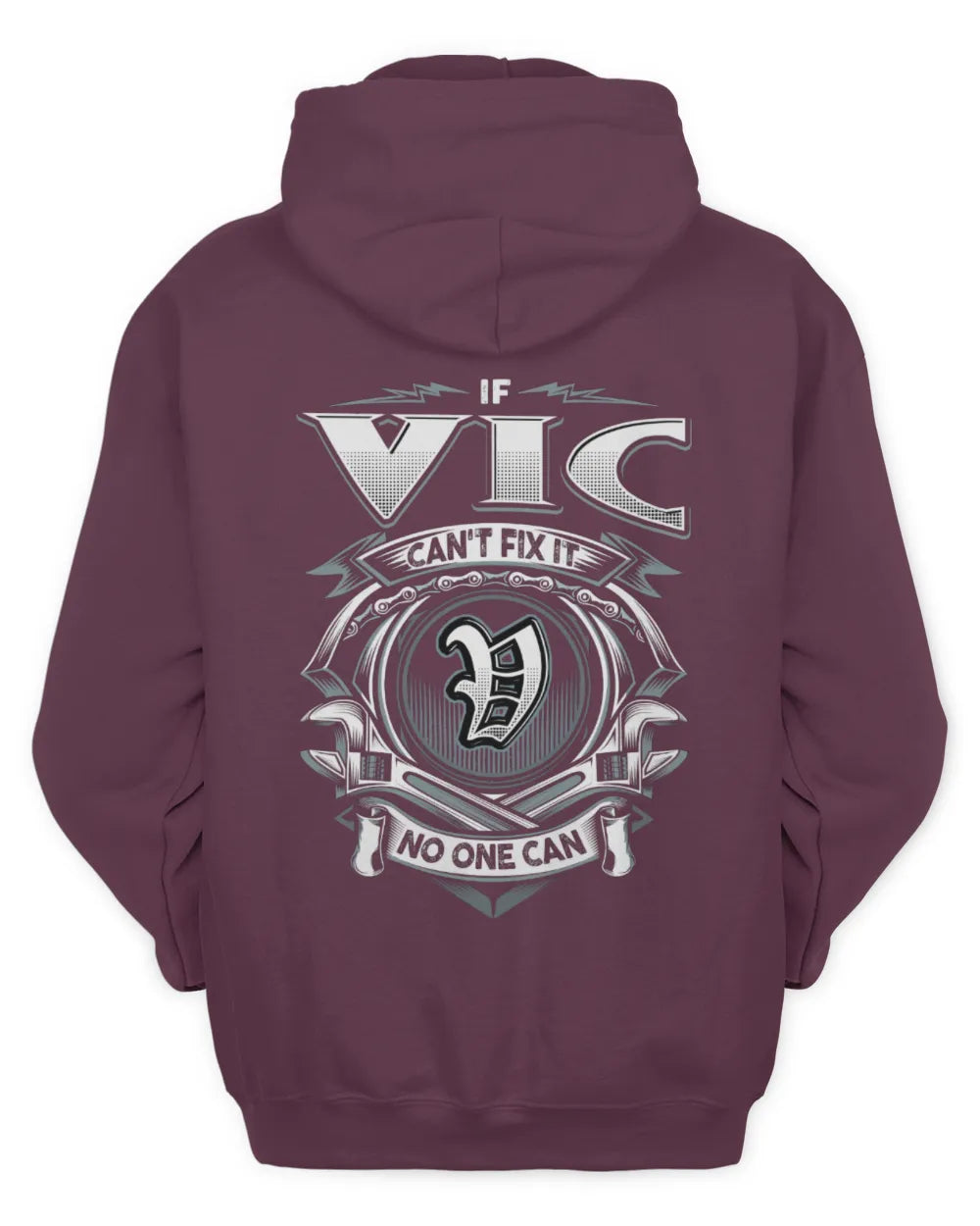VIC AP81-K4-626 - Personalized Ahmed Quote Apparel “If Ahmed Can't Fix It, No One Can” - Unisex Hoodie - Maroon