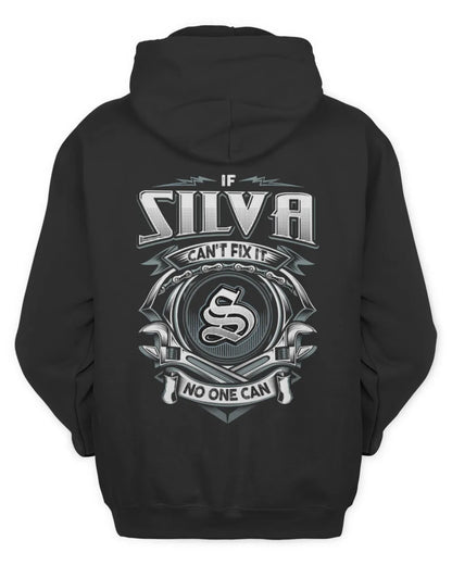 SILVA AP81-K4-626 - Personalized Ahmed Quote Apparel “If Ahmed Can't Fix It, No One Can” - Unisex Hoodie - Black